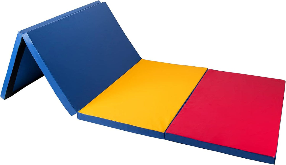 4'x8'x2 Thick Folding Gymnastics Exercise Mat Aerobics Stretching Yoga Mats