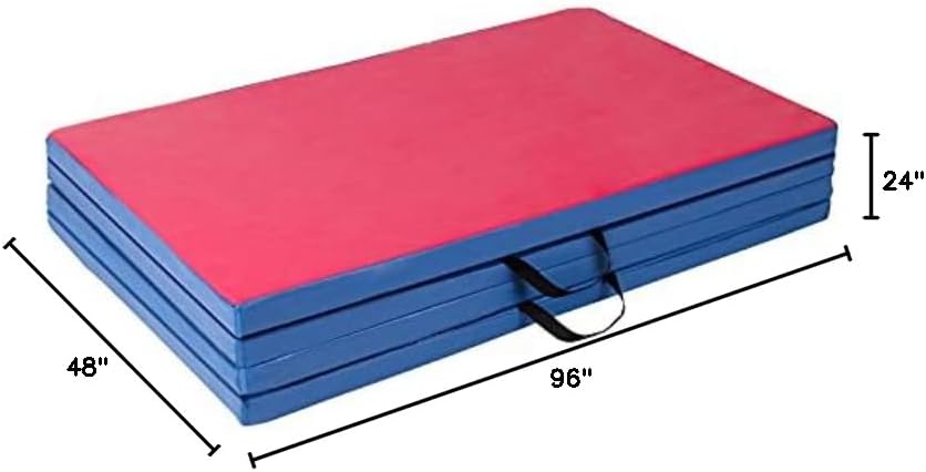 4'x8'x2 Thick Folding Gymnastics Exercise Mat Aerobics Stretching Yoga Mats