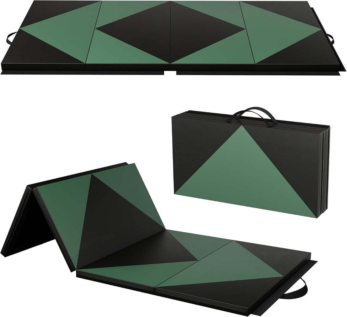 4'x8'x2 Thick Folding Gymnastics Exercise Mat Aerobics Stretching Yoga Mats