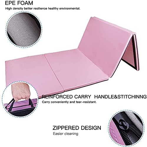 4'x8'x2 Thick Folding Gymnastics Exercise Mat Aerobics Stretching Yoga Mats