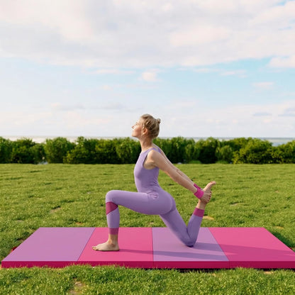 4'x8'x2 Thick Folding Gymnastics Exercise Mat Aerobics Stretching Yoga Mats