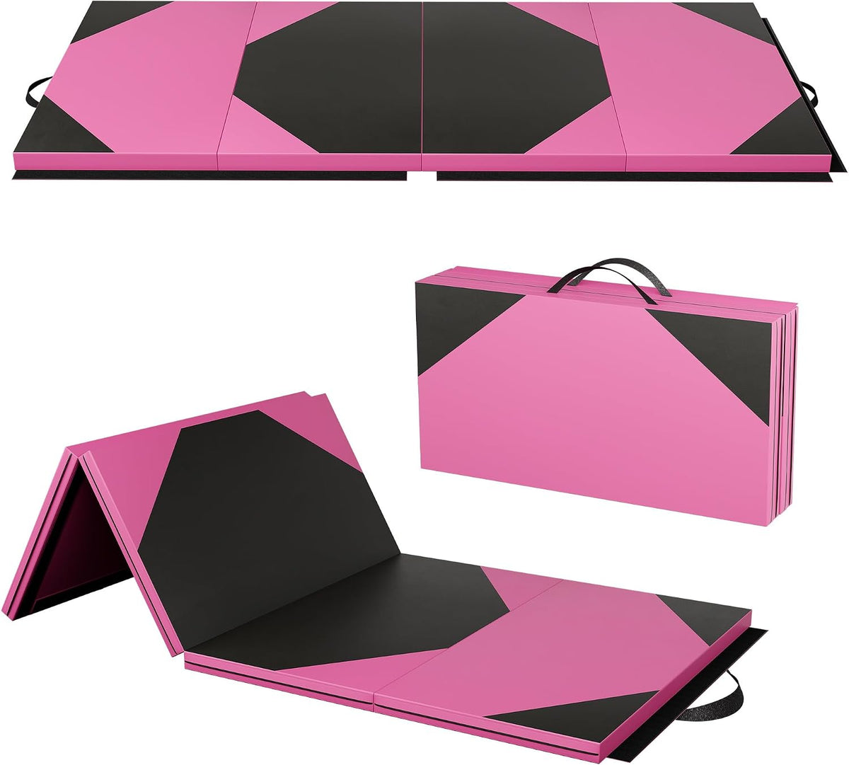 4'x8'x2 Thick Folding Gymnastics Exercise Mat Aerobics Stretching Yoga Mats