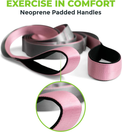 Physical Therapy Stretch Strap with 12 Loops - 1.5 Inch Width