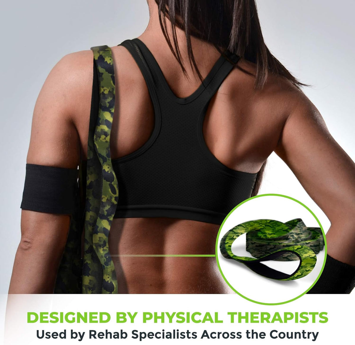 Physical Therapy Stretch Strap with 12 Loops - 1.5 Inch Width
