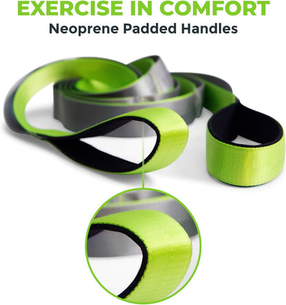 Physical Therapy Stretch Strap with 12 Loops - 1.5 Inch Width