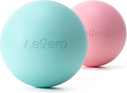 Massage Lacrosse Balls for Myofascial Release,Yoga Deep Tissue Massage,Trigger Point Therapy and Foot Plantar Fasciitis,Muscle Soreness Massager Ball (2Pack,Deep Blue and Purple)