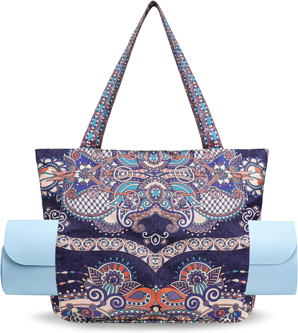 Yoga Mat Bag Yoga Bags and Carriers Fits All Your Stuff Yoga Tote Bag with Zipper Pocket Yoga Mat Carrier Pilates Bag Take in Out Mat Easily