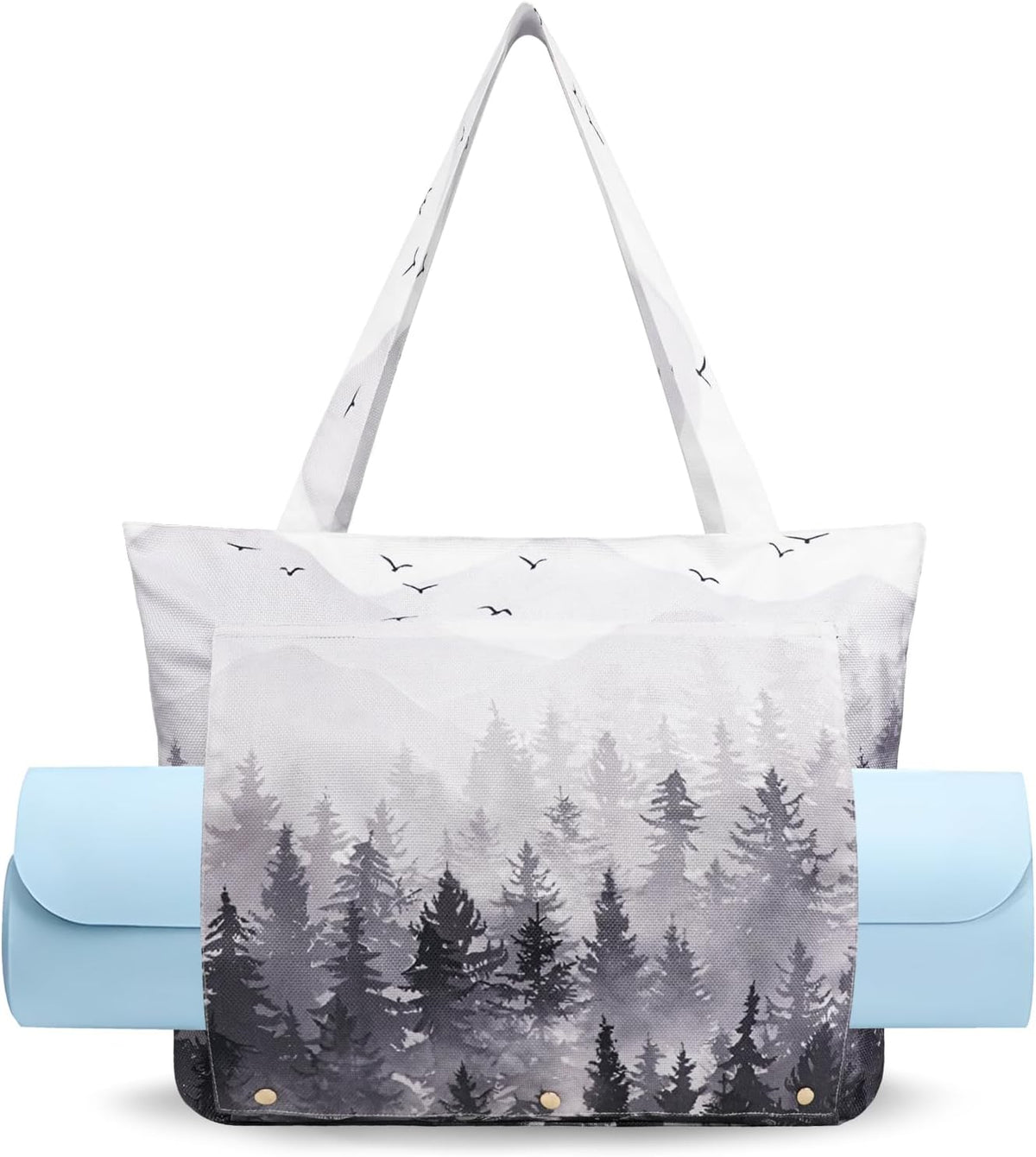Yoga Mat Bag Yoga Bags and Carriers Fits All Your Stuff Yoga Tote Bag with Zipper Pocket Yoga Mat Carrier Pilates Bag Take in Out Mat Easily