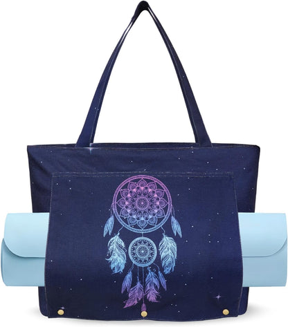 Yoga Mat Bag Yoga Bags and Carriers Fits All Your Stuff Yoga Tote Bag with Zipper Pocket Yoga Mat Carrier Pilates Bag Take in Out Mat Easily
