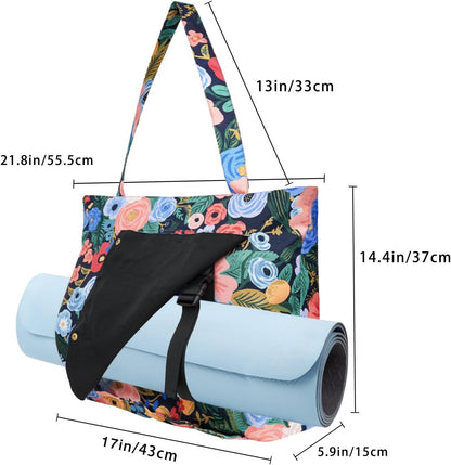 Yoga Mat Bag Yoga Bags and Carriers Fits All Your Stuff Yoga Tote Bag with Zipper Pocket Yoga Mat Carrier Pilates Bag Take in Out Mat Easily
