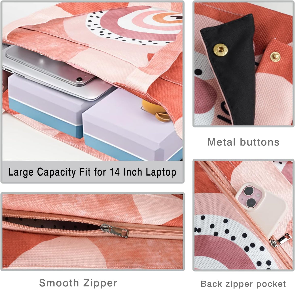 Yoga Mat Bag Yoga Bags and Carriers Fits All Your Stuff Yoga Tote Bag with Zipper Pocket Yoga Mat Carrier Pilates Bag Take in Out Mat Easily