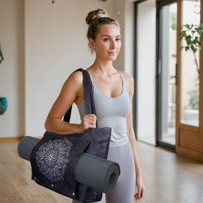 Yoga Mat Bag Yoga Bags and Carriers Fits All Your Stuff Yoga Tote Bag with Zipper Pocket Yoga Mat Carrier Pilates Bag Take in Out Mat Easily