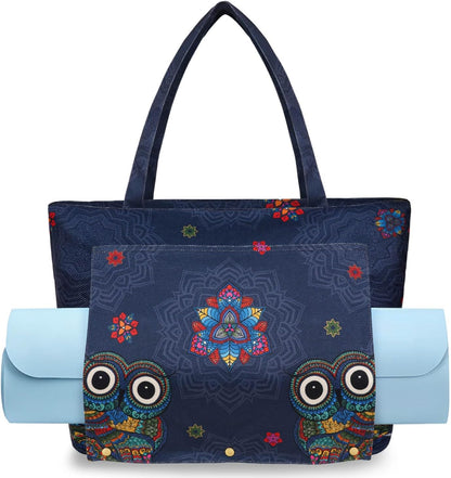 Yoga Mat Bag Yoga Bags and Carriers Fits All Your Stuff Yoga Tote Bag with Zipper Pocket Yoga Mat Carrier Pilates Bag Take in Out Mat Easily