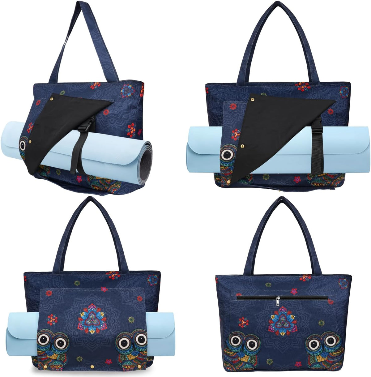 Yoga Mat Bag Yoga Bags and Carriers Fits All Your Stuff Yoga Tote Bag with Zipper Pocket Yoga Mat Carrier Pilates Bag Take in Out Mat Easily
