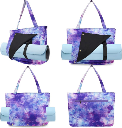 Yoga Mat Bag Yoga Bags and Carriers Fits All Your Stuff Yoga Tote Bag with Zipper Pocket Yoga Mat Carrier Pilates Bag Take in Out Mat Easily
