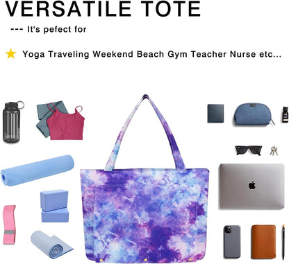 Yoga Mat Bag Yoga Bags and Carriers Fits All Your Stuff Yoga Tote Bag with Zipper Pocket Yoga Mat Carrier Pilates Bag Take in Out Mat Easily