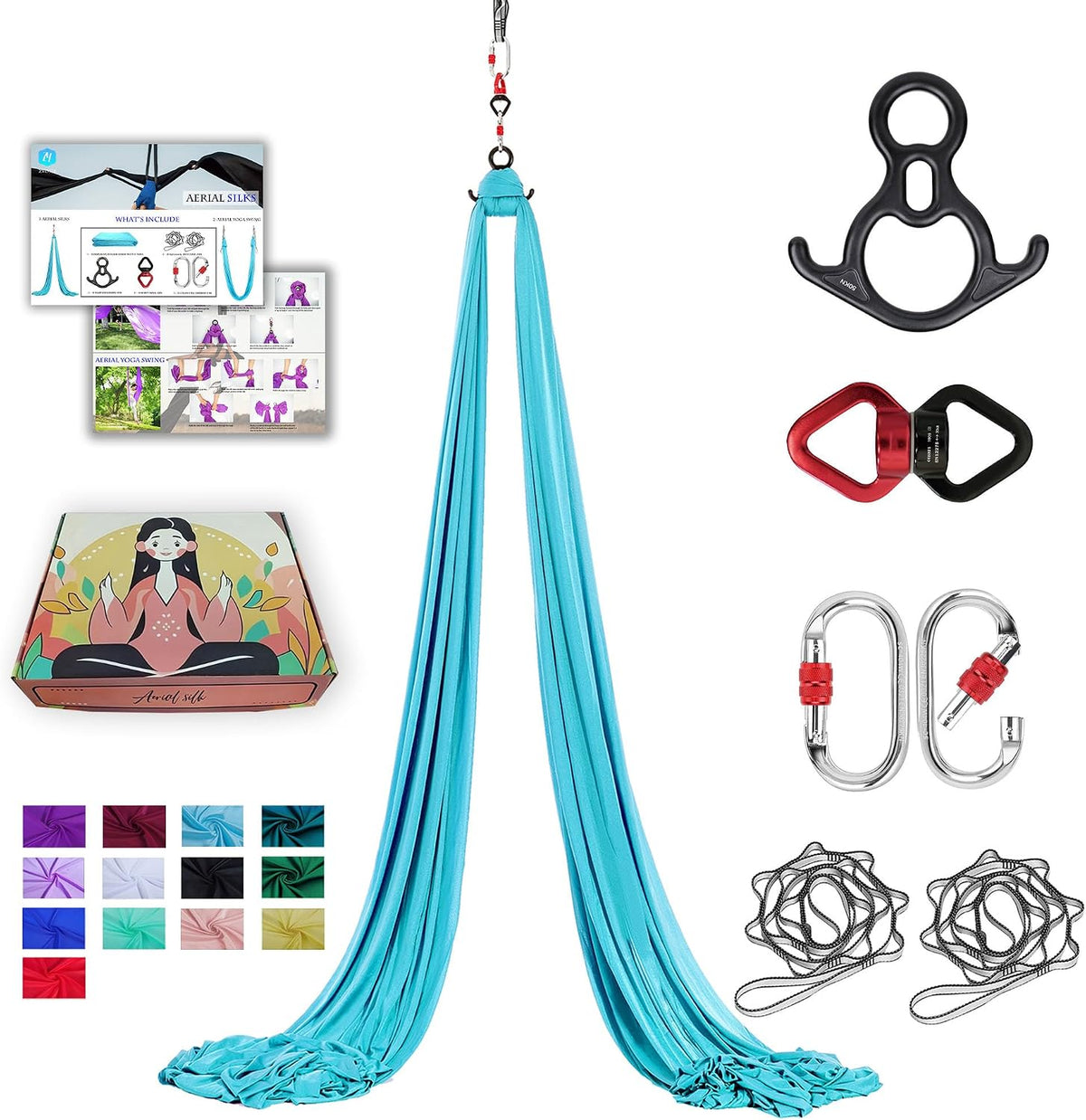 11 Yards Aerial Silks for home aerial yoga hammock Aerial Silks Kit