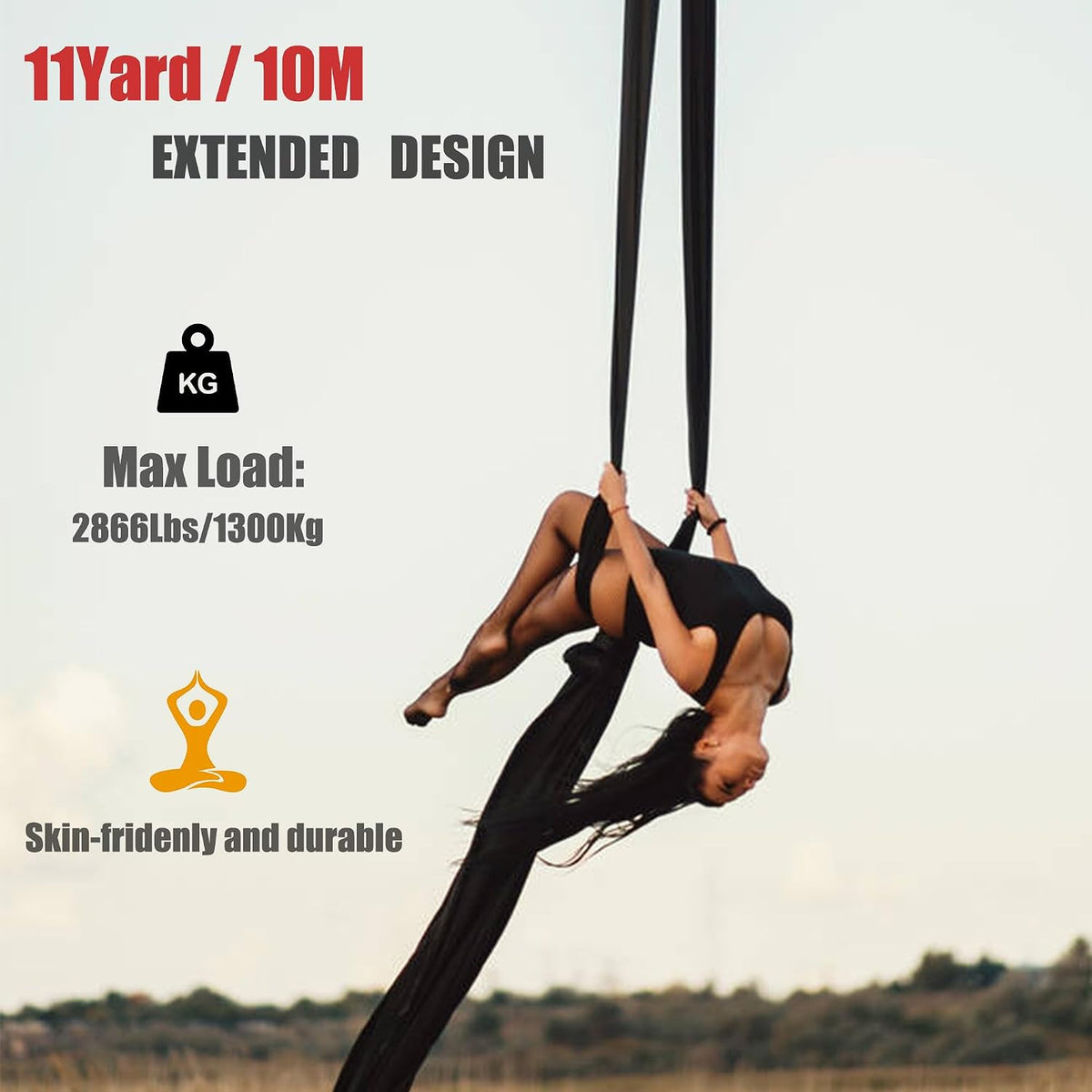 11 Yards Aerial Silks for home aerial yoga hammock Aerial Silks Kit