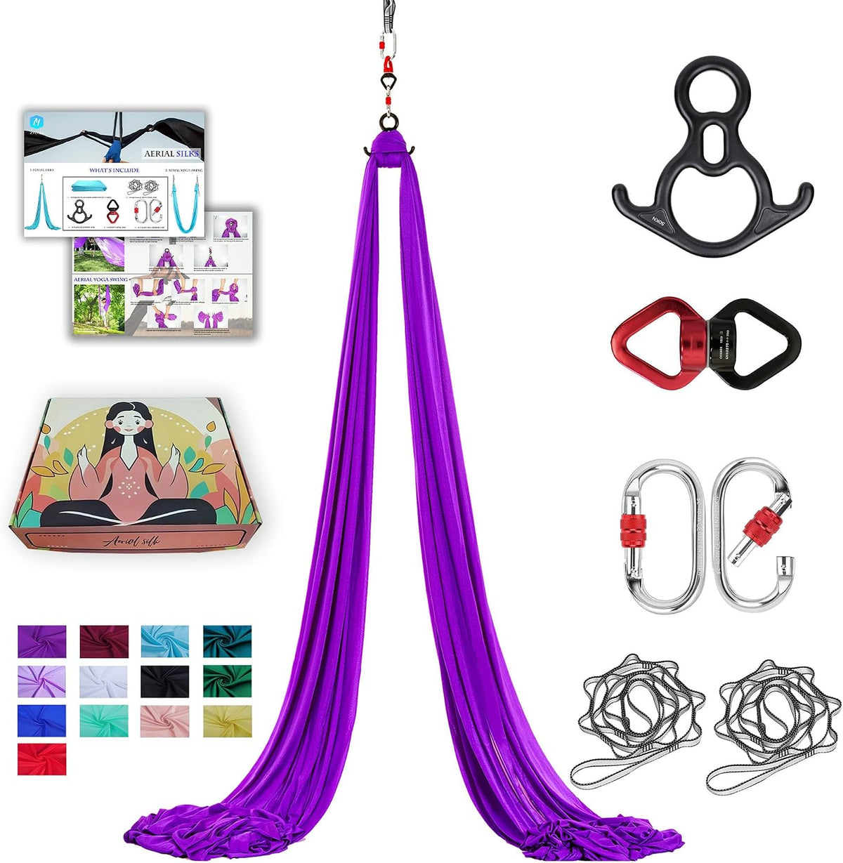 11 Yards Aerial Silks for home aerial yoga hammock Aerial Silks Kit