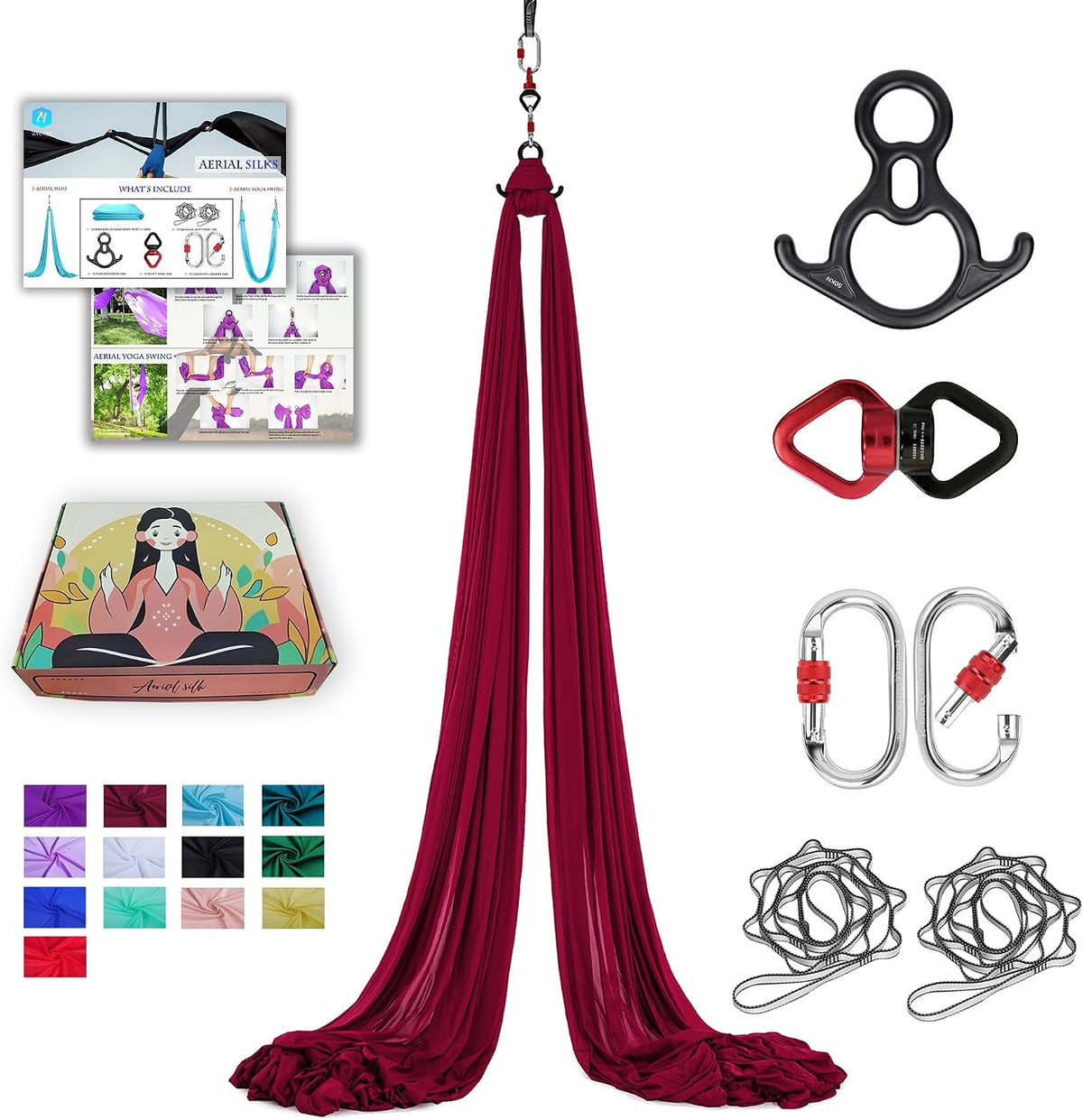11 Yards Aerial Silks for home aerial yoga hammock Aerial Silks Kit