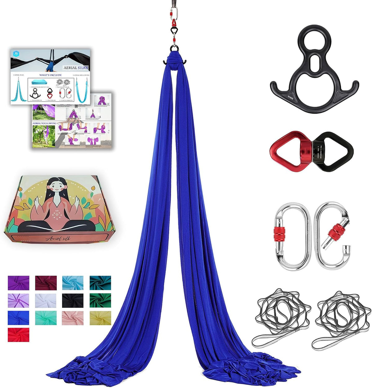11 Yards Aerial Silks for home aerial yoga hammock Aerial Silks Kit