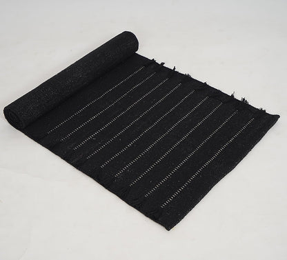 Indian Handmade 100% Organic Cotton Yoga Mat, Hand Woven Rug, Yoga Mat For Everyday Fitness at Home Comfortable Foldable Long Mat
