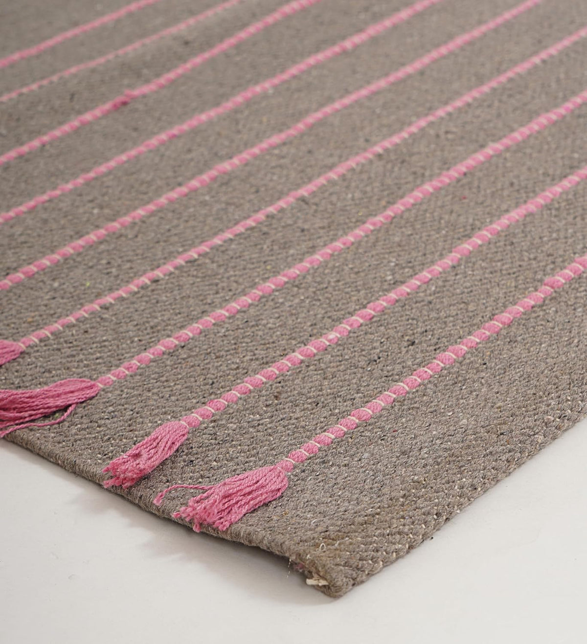 Indian Handmade 100% Organic Cotton Yoga Mat, Hand Woven Rug, Yoga Mat For Everyday Fitness at Home Comfortable Foldable Long Mat