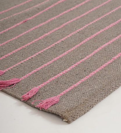 Indian Handmade 100% Organic Cotton Yoga Mat, Hand Woven Rug, Yoga Mat For Everyday Fitness at Home Comfortable Foldable Long Mat