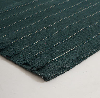 Indian Handmade 100% Organic Cotton Yoga Mat, Hand Woven Rug, Yoga Mat For Everyday Fitness at Home Comfortable Foldable Long Mat