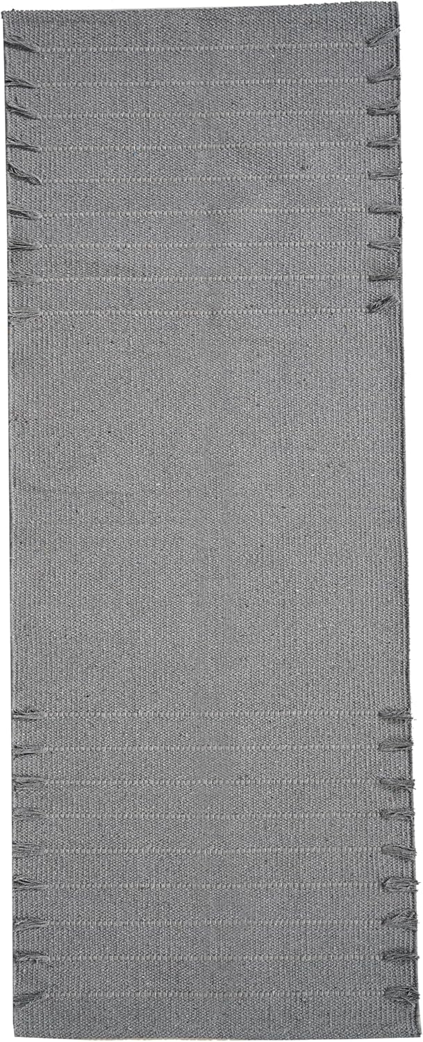 Indian Handmade 100% Organic Cotton Yoga Mat, Hand Woven Rug, Yoga Mat For Everyday Fitness at Home Comfortable Foldable Long Mat