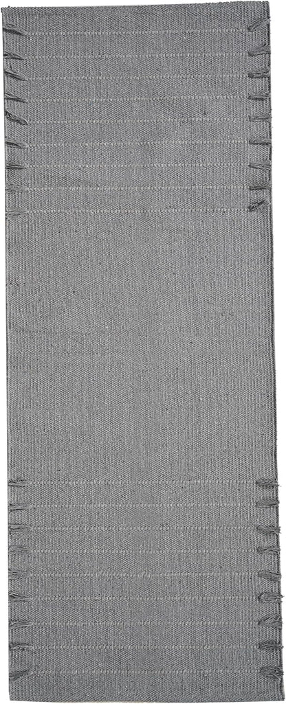 Indian Handmade 100% Organic Cotton Yoga Mat, Hand Woven Rug, Yoga Mat For Everyday Fitness at Home Comfortable Foldable Long Mat