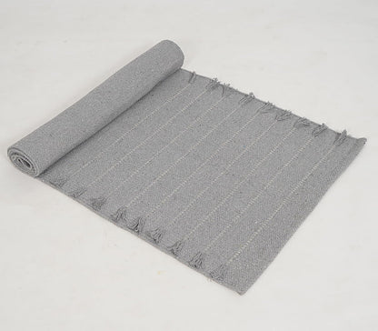 Indian Handmade 100% Organic Cotton Yoga Mat, Hand Woven Rug, Yoga Mat For Everyday Fitness at Home Comfortable Foldable Long Mat