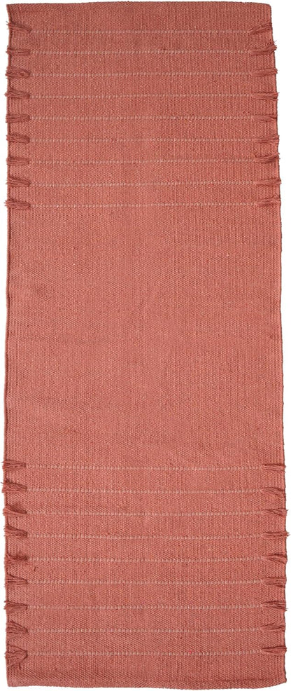 Indian Handmade 100% Organic Cotton Yoga Mat, Hand Woven Rug, Yoga Mat For Everyday Fitness at Home Comfortable Foldable Long Mat