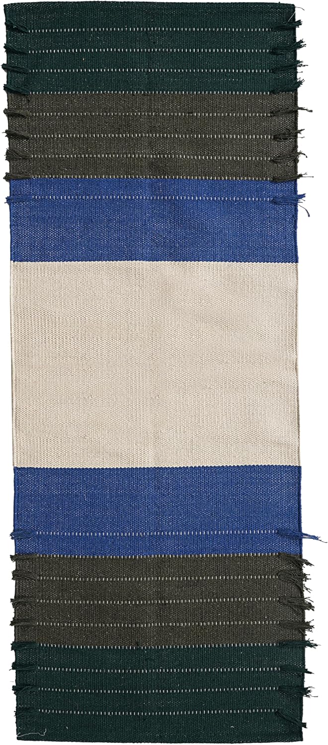 Indian Handmade 100% Organic Cotton Yoga Mat, Hand Woven Rug, Yoga Mat For Everyday Fitness at Home Comfortable Foldable Long Mat
