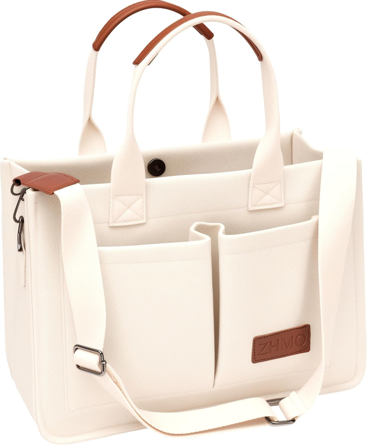 ZHMO Canvas Tote Bag for Women,Women's Bags Crossbody Bags Work Laptop Tote Bag Large Handbags Purse for Travel Nurse Teacher