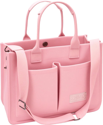 ZHMO Canvas Tote Bag for Women,Women's Bags Crossbody Bags Work Laptop Tote Bag Large Handbags Purse for Travel Nurse Teacher