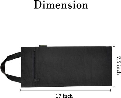 Yoga Sand Bag, Cotton Unfilled for Yogas, Weights & Resistance Training, Portable Weightlifting Sandbag