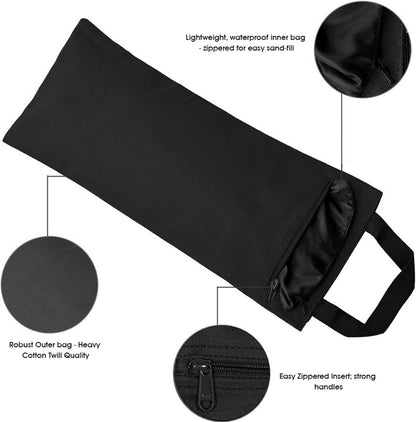 Yoga Sand Bag, Cotton Unfilled for Yogas, Weights & Resistance Training, Portable Weightlifting Sandbag