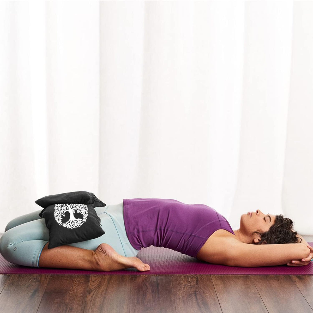 Yoga Sand Bag, Cotton Unfilled for Yogas, Weights & Resistance Training, Portable Weightlifting Sandbag