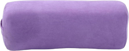 Meditation Cushion, Triple Layer Sponge Core Yoga Bolster Pillow, Restorative Yoga Pillow with Suede Cover Easy Carry Handle Machine Washable for Home Studio Relaxation (Purple)