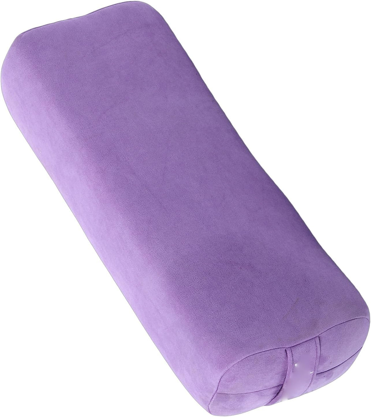 Meditation Cushion, Triple Layer Sponge Core Yoga Bolster Pillow, Restorative Yoga Pillow with Suede Cover Easy Carry Handle Machine Washable for Home Studio Relaxation (Purple)