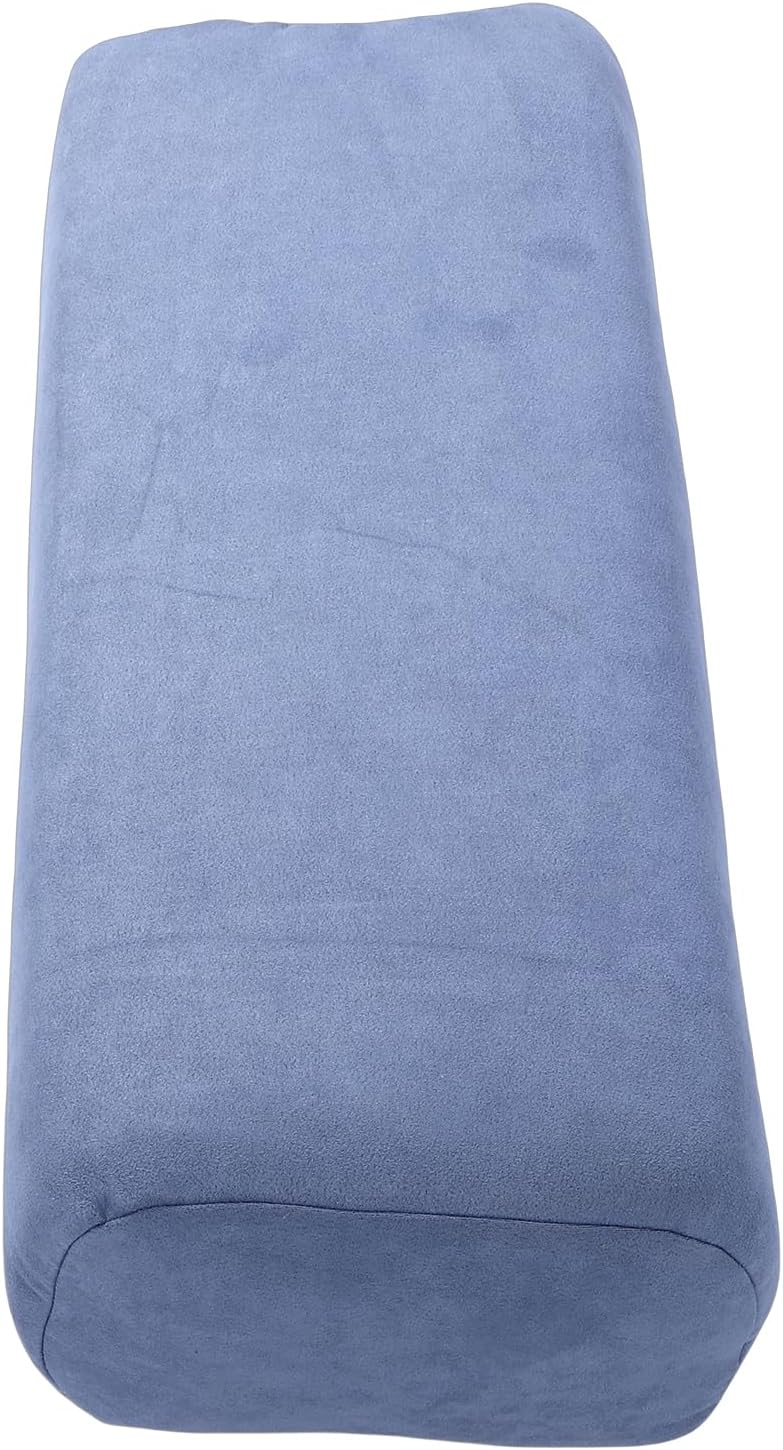 Meditation Cushion, Triple Layer Sponge Core Yoga Bolster Pillow, Restorative Yoga Pillow with Suede Cover Easy Carry Handle Machine Washable for Home Studio Relaxation (Purple)