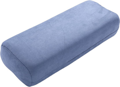 Meditation Cushion, Triple Layer Sponge Core Yoga Bolster Pillow, Restorative Yoga Pillow with Suede Cover Easy Carry Handle Machine Washable for Home Studio Relaxation (Purple)