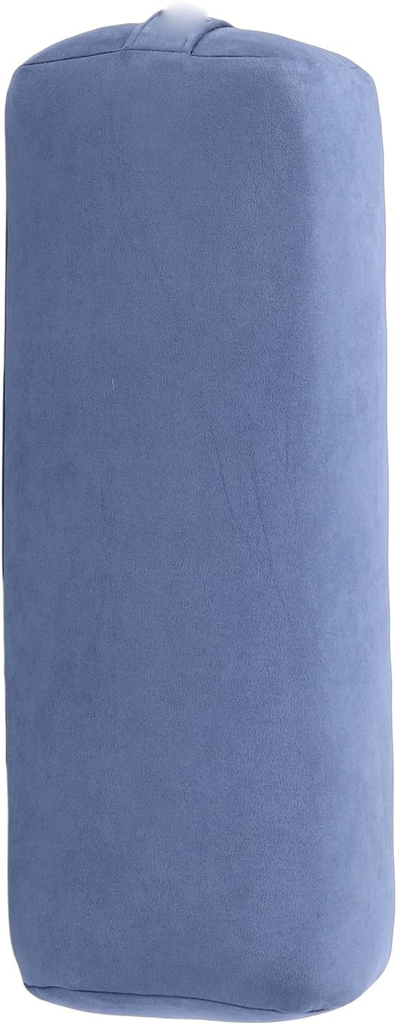Meditation Cushion, Triple Layer Sponge Core Yoga Bolster Pillow, Restorative Yoga Pillow with Suede Cover Easy Carry Handle Machine Washable for Home Studio Relaxation (Purple)