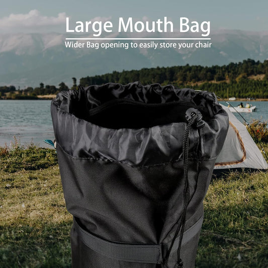 Foldable Camp Chair Replacement Bag Carrying Bag Large Mouth Bag with Shoulder Strap for Outdoor Camping, Heavy Duty Large Storage Folding Chair Bag 48 inches (Chair is not Included)