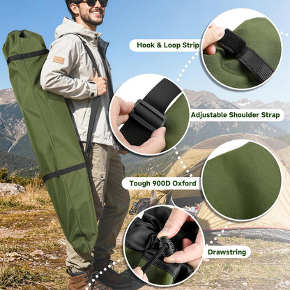 Foldable Camp Chair Replacement Bag Carrying Bag Large Mouth Bag with Shoulder Strap for Outdoor Camping, Heavy Duty Large Storage Folding Chair Bag 48 inches (Chair is not Included)