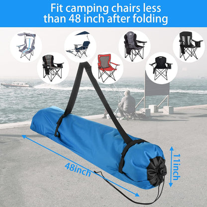Foldable Camp Chair Replacement Bag Carrying Bag Large Mouth Bag with Shoulder Strap for Outdoor Camping, Heavy Duty Large Storage Folding Chair Bag 48 inches (Chair is not Included)