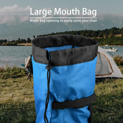 Foldable Camp Chair Replacement Bag Carrying Bag Large Mouth Bag with Shoulder Strap for Outdoor Camping, Heavy Duty Large Storage Folding Chair Bag 48 inches (Chair is not Included)