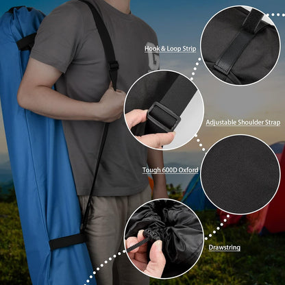 Foldable Camp Chair Replacement Bag Carrying Bag Large Mouth Bag with Shoulder Strap for Outdoor Camping, Heavy Duty Large Storage Folding Chair Bag 48 inches (Chair is not Included)