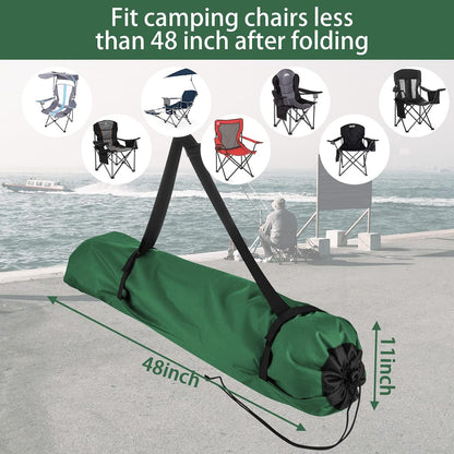 Foldable Camp Chair Replacement Bag Carrying Bag Large Mouth Bag with Shoulder Strap for Outdoor Camping, Heavy Duty Large Storage Folding Chair Bag 48 inches (Chair is not Included)
